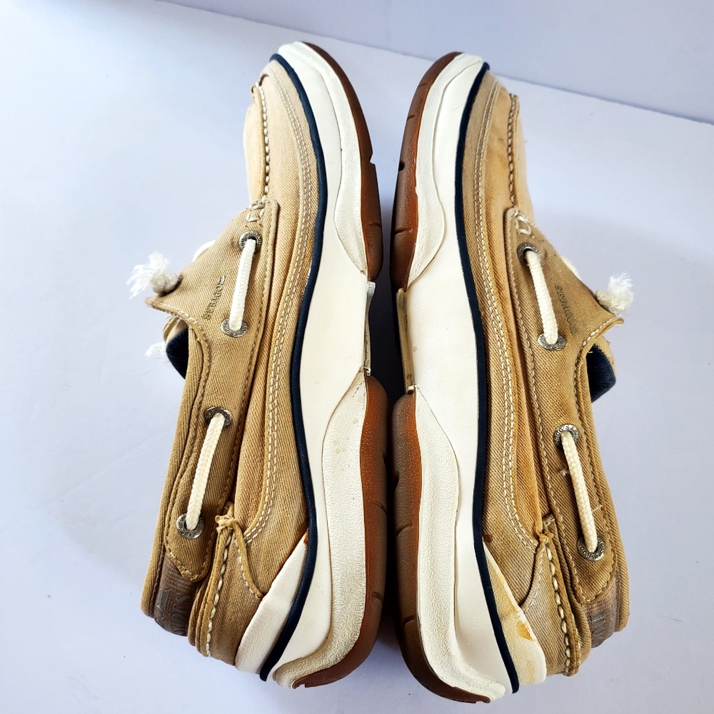 Sperry Sebago Dockside Men's Tan Boat Shoes Size 10 1/2 Tan Color - Picture 10 of 12